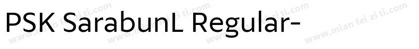 PSK SarabunL Regular字体转换
